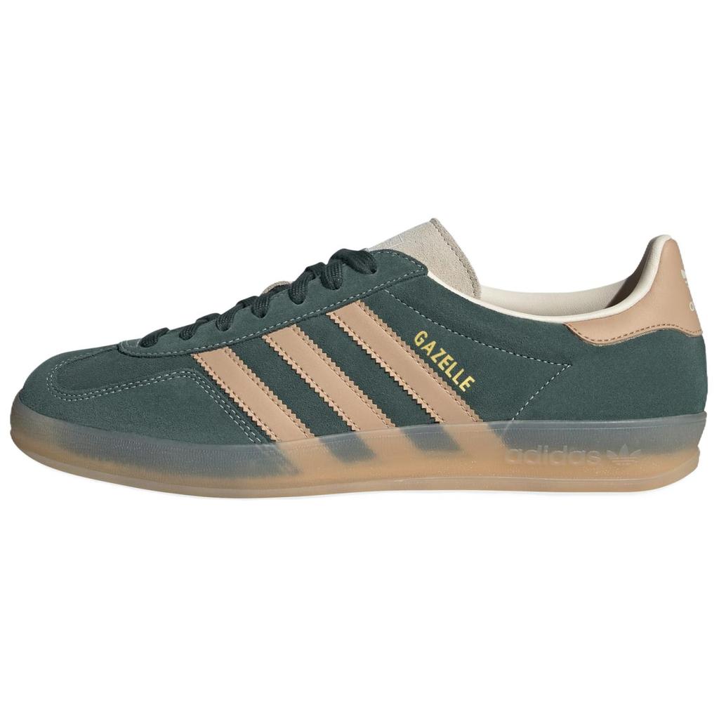 Adidas Gazelle Indoor Shadow Green Warm Sandstone Men Sneakers Wonder-White JH5402