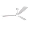70-inch ceiling fan, pure white, three-blade wood propeller, wireless remote, 3CCT, Reversible DC Motor, Six Speed Settings, Power-Off Memory