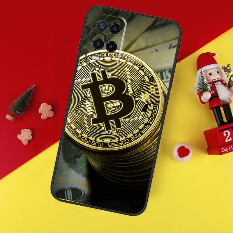 Чехол для Bitcoin BTC для Oppo A78 A98 A18 A38 A58 A5 A6 Pro A54 A74 A94 A17 A57 A80 A60 A40 A96 A76 A16 A15