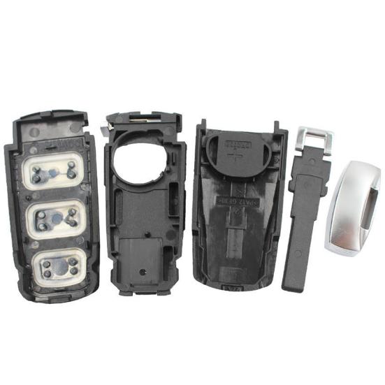 3 Buttons Car Key Spare Case Smart Fob Blank Shell For Passat B6