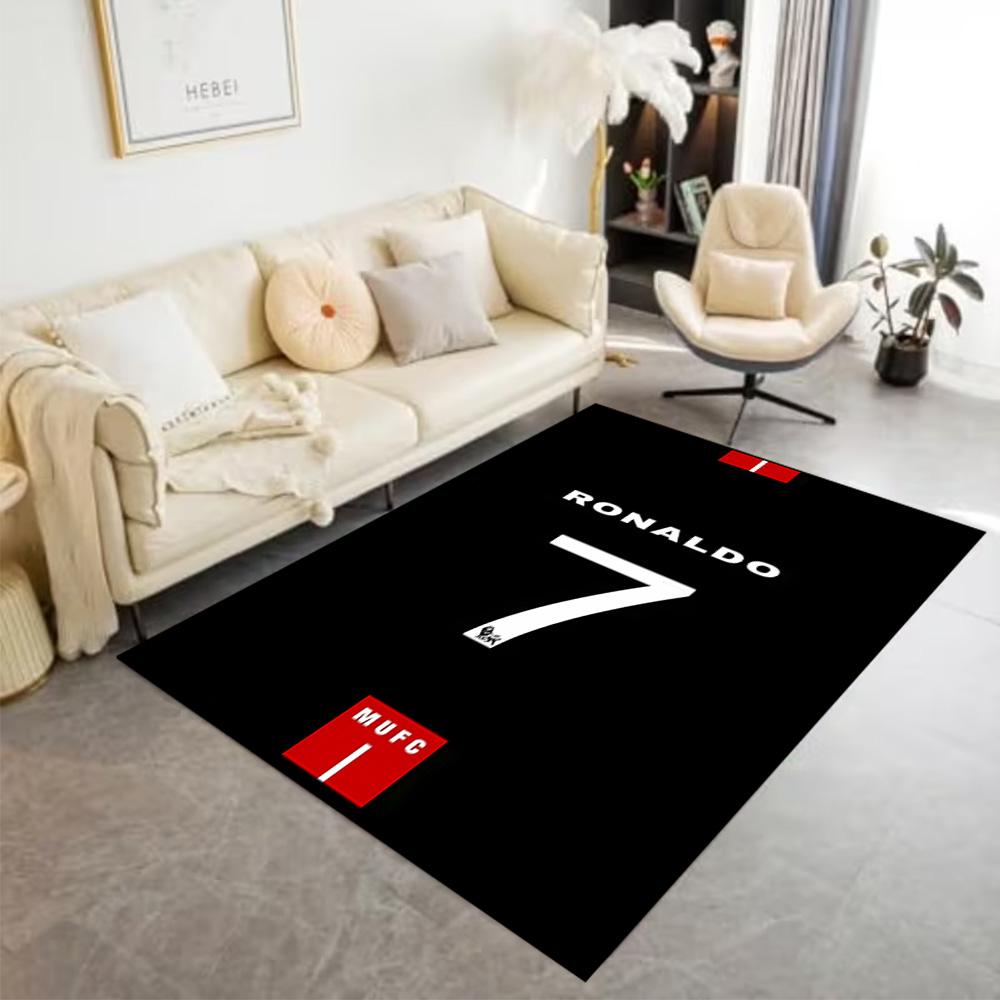 Ronaldo's Legendary Number Floor Mat Design for Kitchen Entryway Foyer Balcony Anti-slip Rug Decorate Offices Perfect Gift for Friends & Family