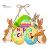 Пасхальный дверной знак Счастливой Пасхи, приветственный дверной знак, подвесное украшение на входную дверь с веревкой для стены, дома, дома, на улице, весенний декор