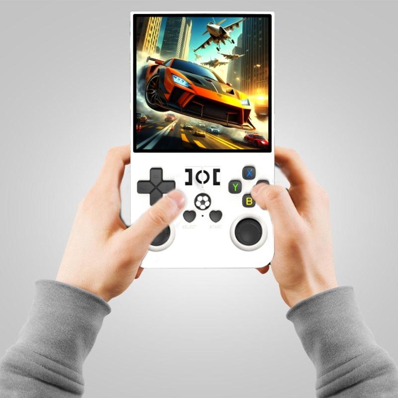 Игровая консоль R36Max с открытым исходным кодом, 4-дюймовый IPS-экран, портативная, игровая, на системе Linux, карманный игровой плеер, подарок для детей