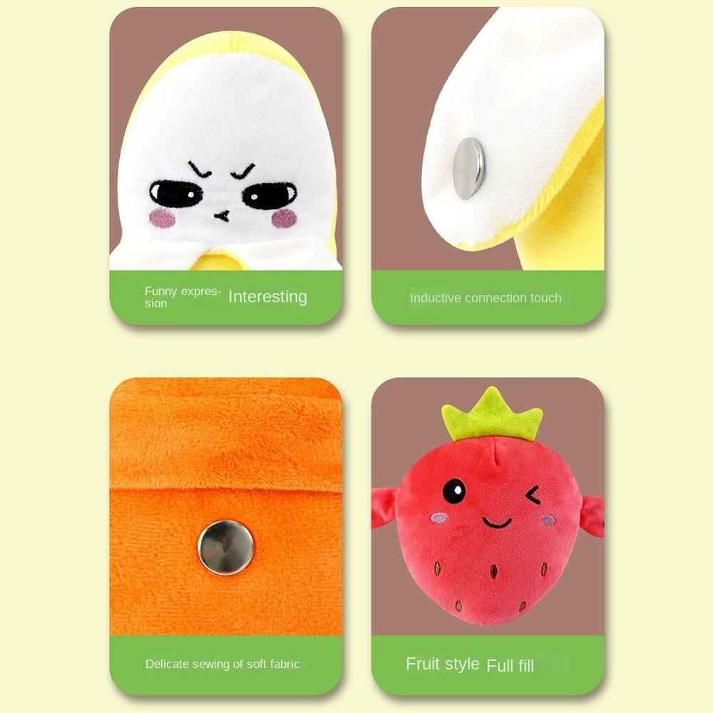 Плюшевая игрушка Фрукты Чувствительный Удар Пианино Интерактивная Музыкальная Игрушка Тряпичная Кукла Музыкальная Кукла