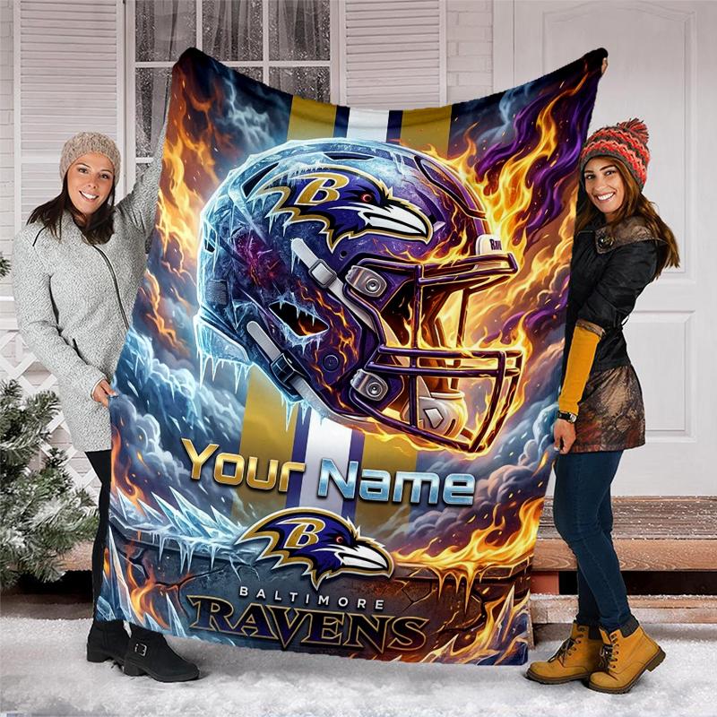 custom Name Text Fire Ice Theme blanket Soft Flannel Blanket Plush Throw Blanket Cozy Sofa Bed Blanket for Home Decor