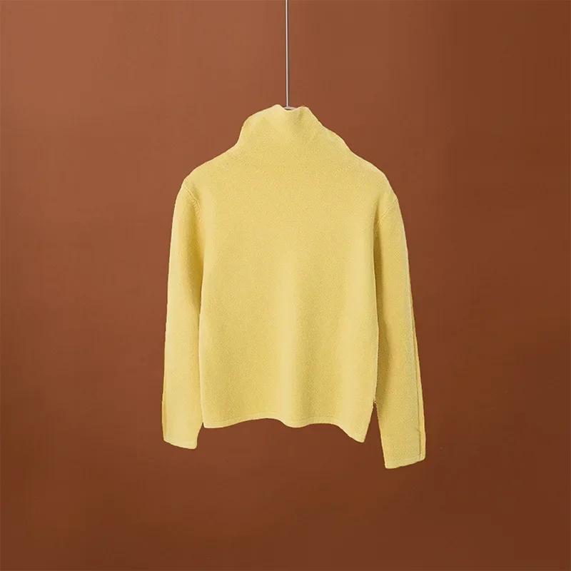 Трикотаж для детей, майка с полувысоким воротом, осень-зима 2024, майка для мальчиков и девочек, внутри, длинный рукав, детские топы, одежда