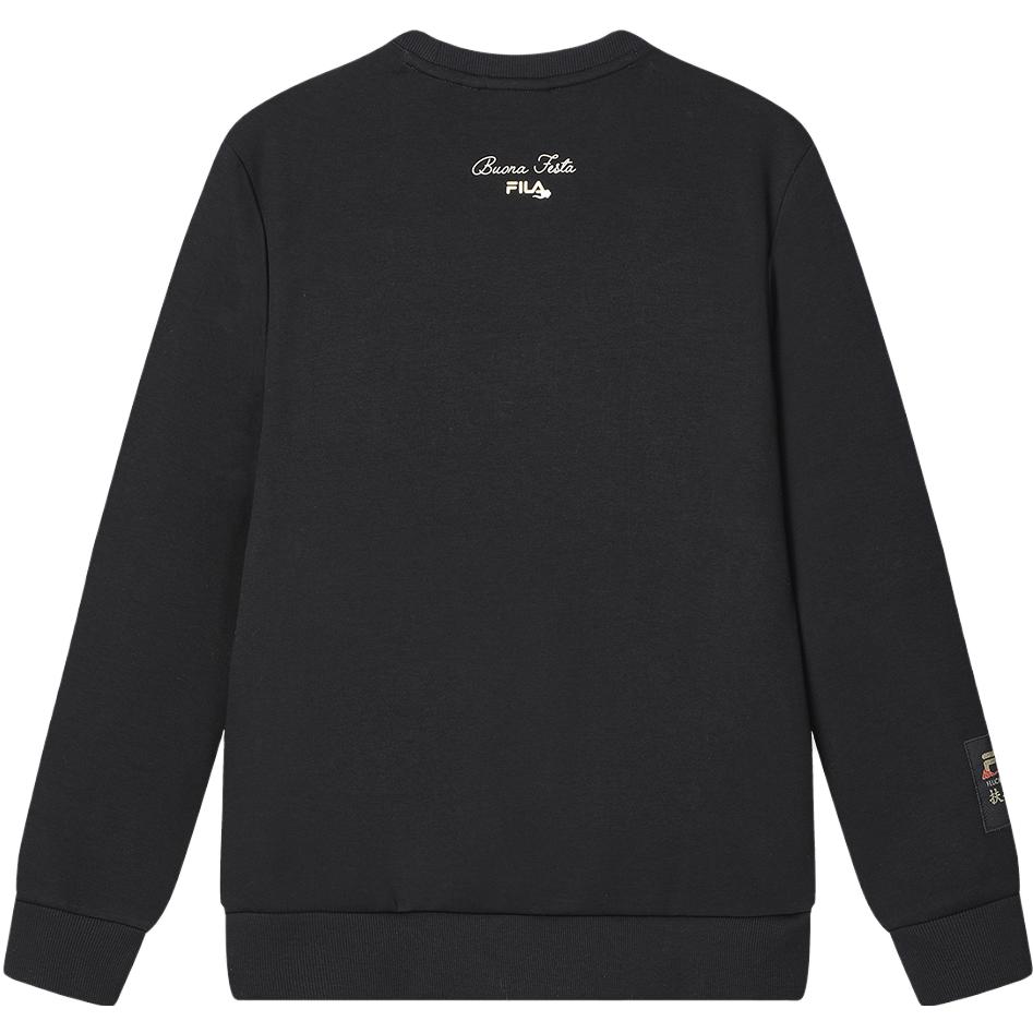 New FILA Dragon Dragon Series Sweatshirt Unisex Jet Black F11M419215F-BK