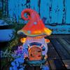 Outdoor Garden Courtyard Decoration Mushroom Ornaments Solar Small House Terrace Balcony Decoration Landscape Night Light