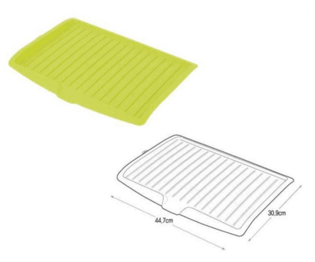 Rectangular Kitchen Drain Tray and Storage Rack for Fruits, Vegetables, and Tableware