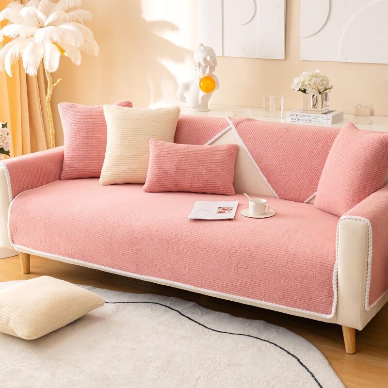 Зимняя подушка для дивана, плюшевая утолщенная теплая тканевая подушка для дивана, нескользящая подушка для дивана