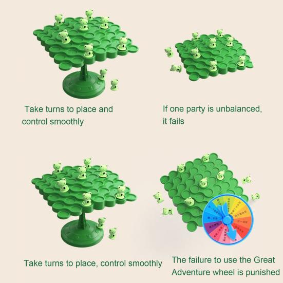 1 набор игра «Дерево баланса с лягушками» с 50 шахматными штрафными фишками