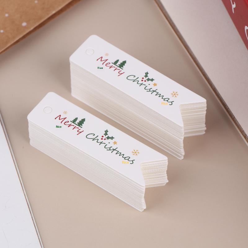 100 шт. Декоративные рождественские подвесные бирки; Идеально для персонализации праздничных подарков