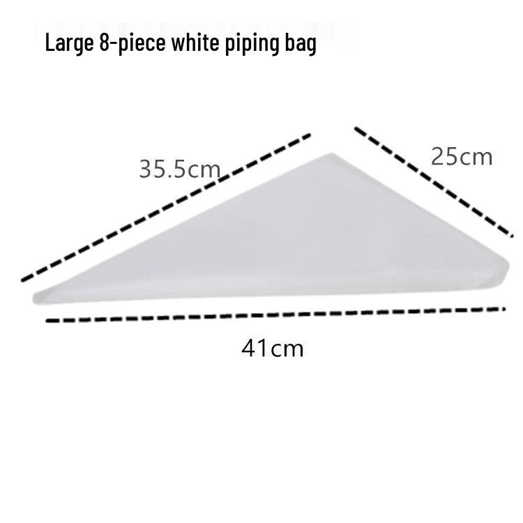 100-Piece Set of Disposable Piping Bags for Baking - Large, Medium, Small Sizes for Cookies, Cakes, Birthdays, and Cream.