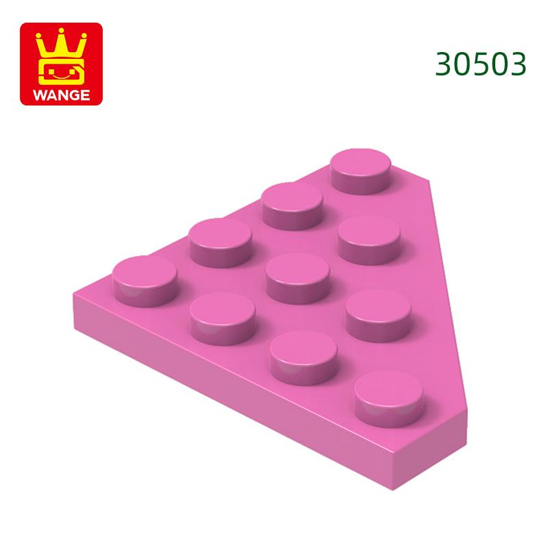 Нетоксичные 65 шт./лот 30503 4x4 Клиновидные строительные блоки Moc Насыпные детали Совместимые с Brick DIY Сборная игрушка для детей Подарочная коробка