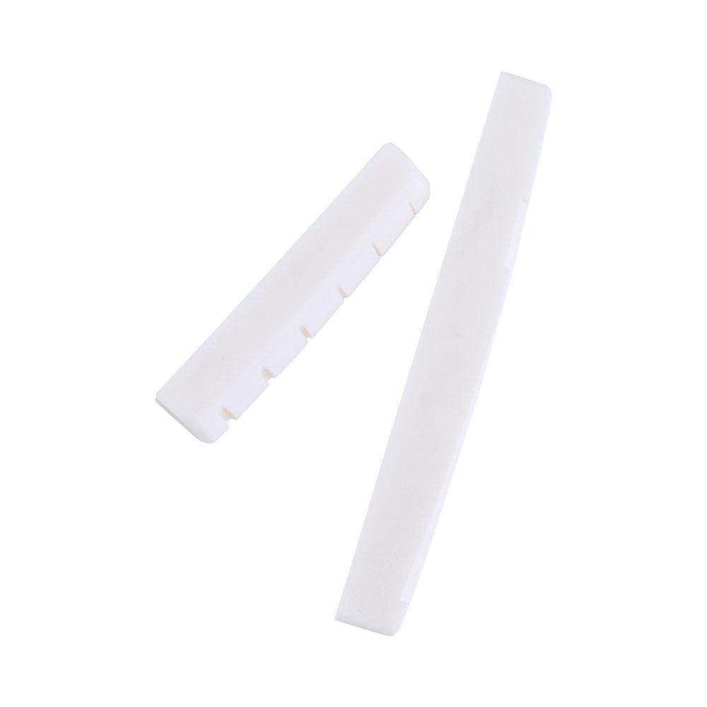 Guitar Accessories Stringed Instruments Bone Bridge Acoustic Guitar Saddle and Nut Guitar Bridge