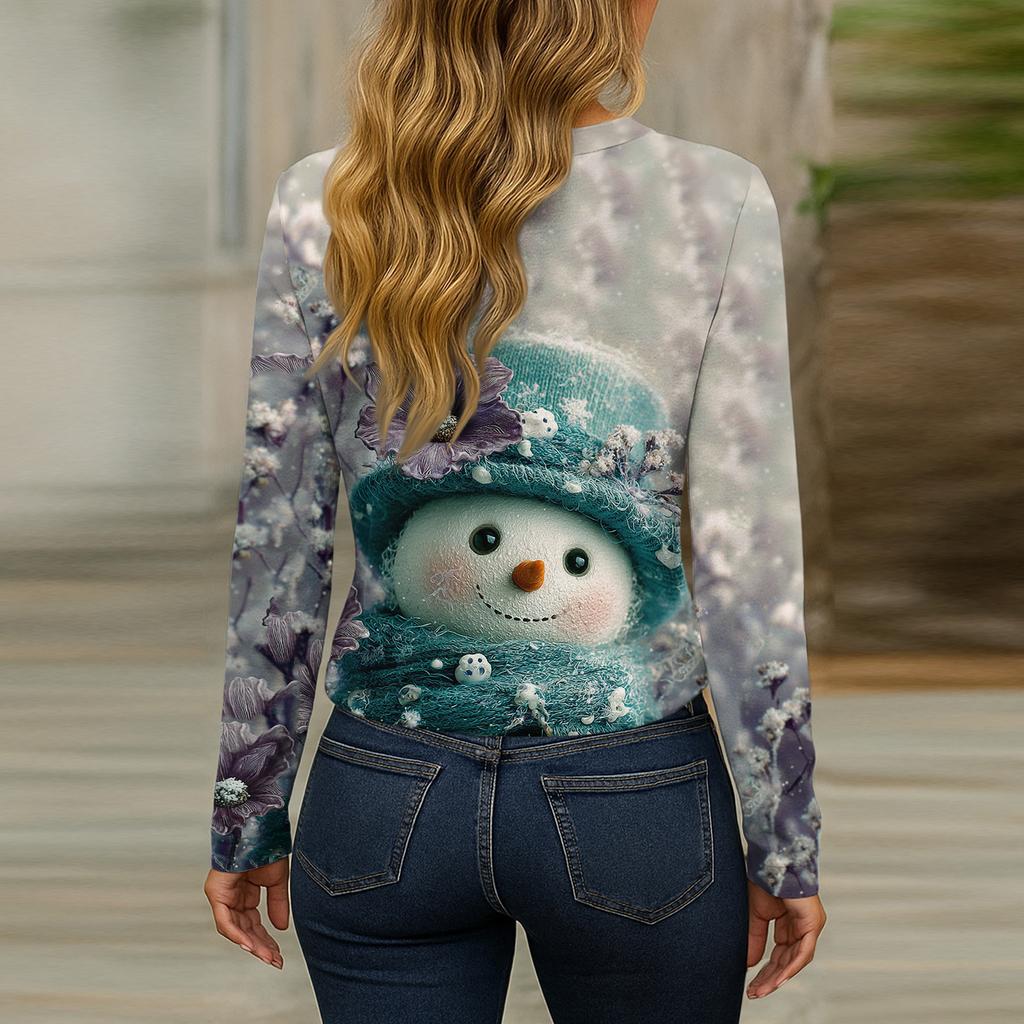 Рубашки с длинным рукавом для женщин, милые футболки с графическим принтом, блузки, повседневные базовые топы больших размеров, пуловеры