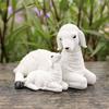 Decorative Resins Sheep Sculptures for Living Room Or Garden Ornamentation White Lambs Miniatures Figurines Ornaments