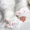 Cartoon Animals Cartoon Winter Gloves Soft Plush Pig Gloves Kawaii Children Gloves  Autumn