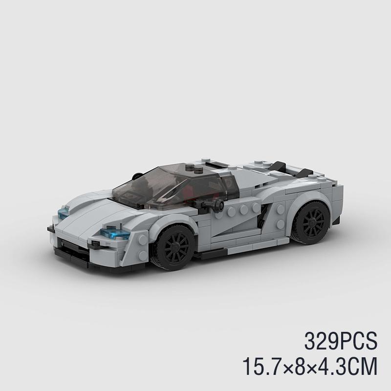 MOC City Speed ​​Sport Racing Car Model Building Blocks Convertible Super Race Bricks Rally Vehicle Toy Technical Christmas Gift