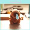 Stuffed Keychain Capybara Soft Short Plush Toy Pp Cotton Accessory Backpack