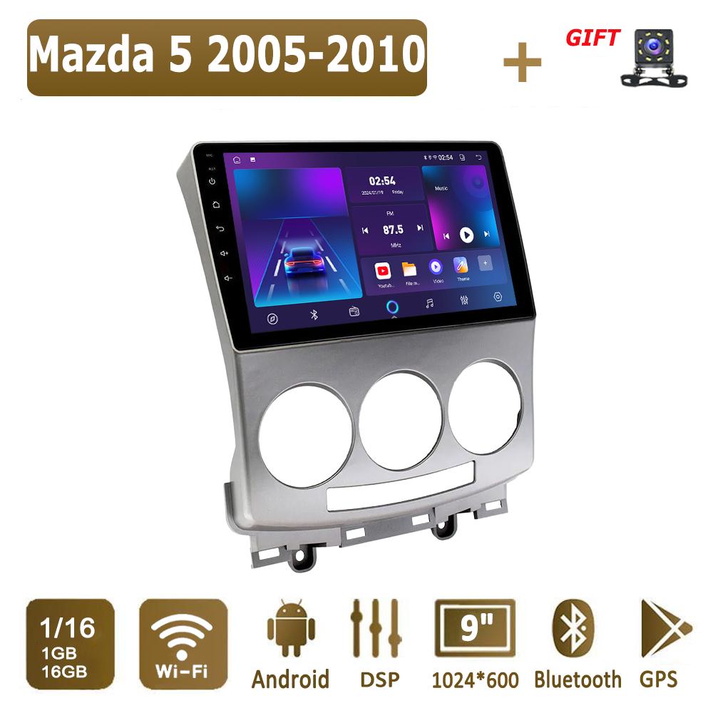 Android Carplay автомобильное радио для Mazda 5 2005-2010 мультимедийный проигрыватель головное устройство стерео GPS навигация BT WIFI 4+64 ГБ