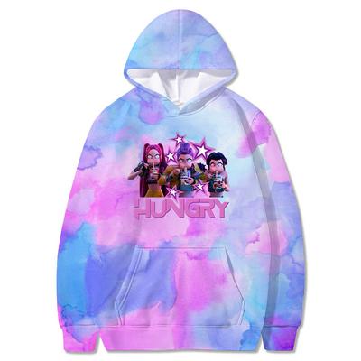 Новая толстовка с капюшоном с K-pop атрибутикой, персонализированный универсальный пуловер, свободные повседневные модные женские худи