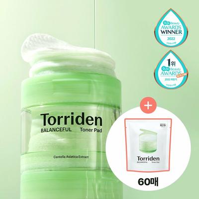 Balanceful Cica Toner Pad 60P Двойная упаковка (60P+60P пополнение)