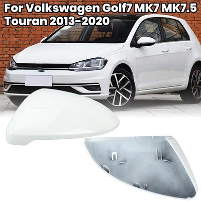 Накладка на зеркало заднего вида Для Volkswagen Golf7 MK7 MK7.5 Touran 2013 2014 2015- Белая накладка на боковое зеркало Дверные аксессуары для автомобиля