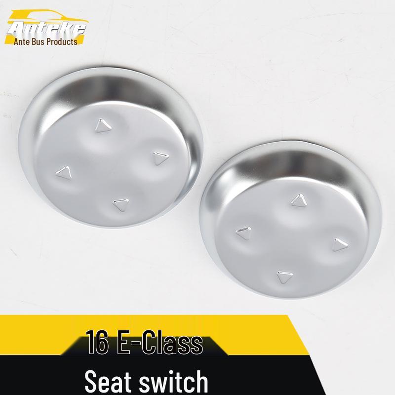 E-Class Seat Control Decorative Frame and Bright Ring Adjustment Sticker for Backrest Switches