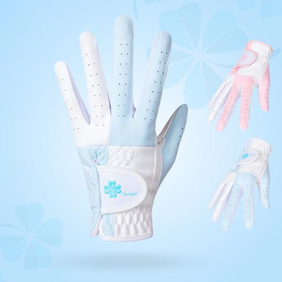 1 пара перчаток для гольфа с застежкой-лентой, износостойкие, нескользящие, дышащие, эластичные, впитывающие влагу перчатки, спортивные принадлежности