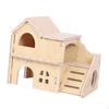 Tiny Hamster Maze Wood House Wooden Hut Easy Installation Pet Supplies Smooth for Play Mice