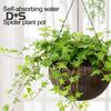 Self Watering Hanging Planters Indoor Outdoor Thickened Hanging Basket Flower Pot with Water Level Indicator Hanging Plant Pot for Cacti Herbs