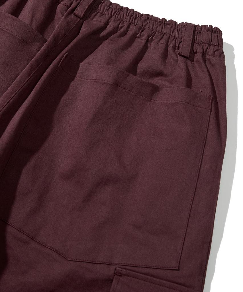VASROCK Combat Cargo Cotton Pants Burgundy
