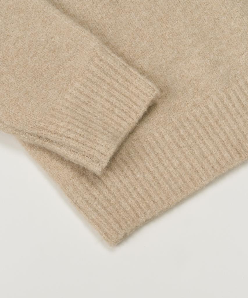 TOFFEE Soft Crew Neck Knit (Beige)