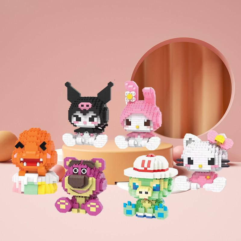 Kuromi and My Melody Compatible Building Blocks for Girls - Sanrio-Inspired Toys