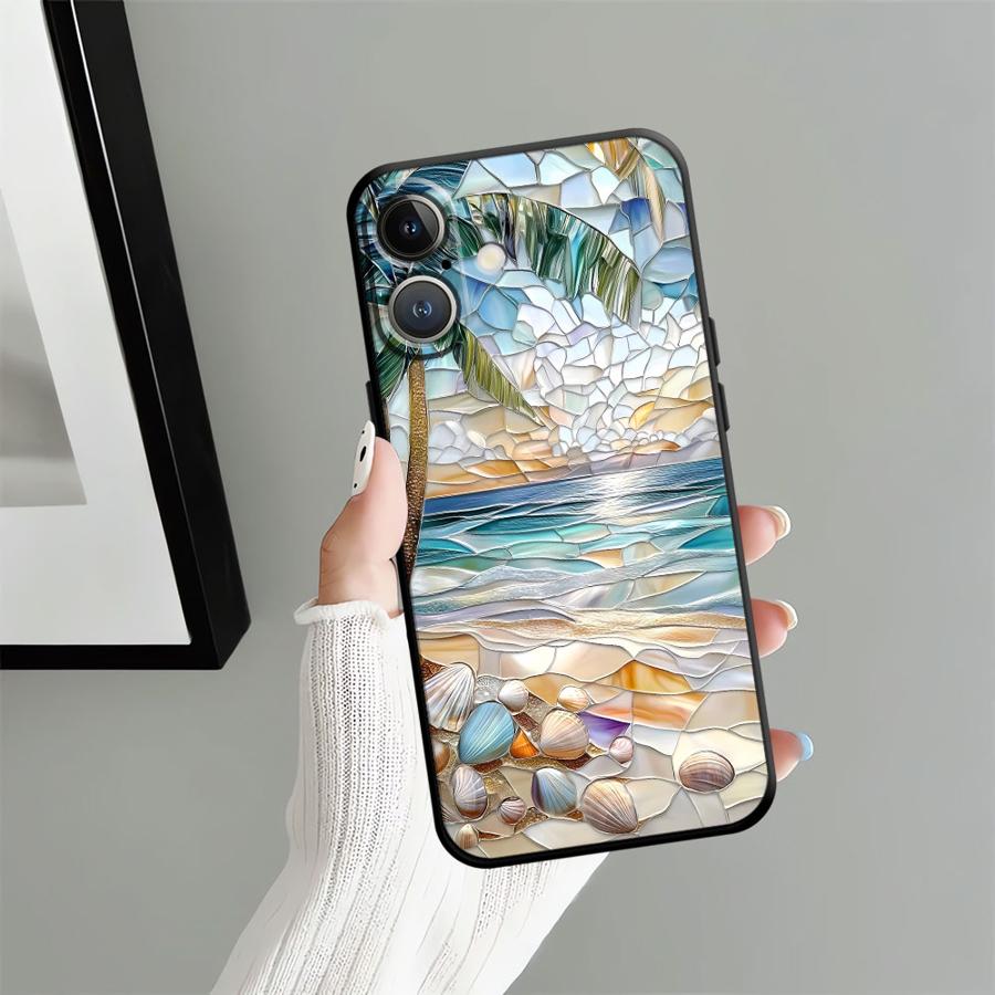 Чехол для телефона Apple iPhone 13 17 Pro Max 12 14 11 Air 16 15 Pro 7 8 XR XS MAX Funda Чехол для телефона с рисунком «Морской пейзаж»