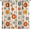 Retro 70S Flower Curta,Mid Century Colorful Floral Daisy Window Treatments For Bedroom Living Room Kitchen Caf Room Darking
