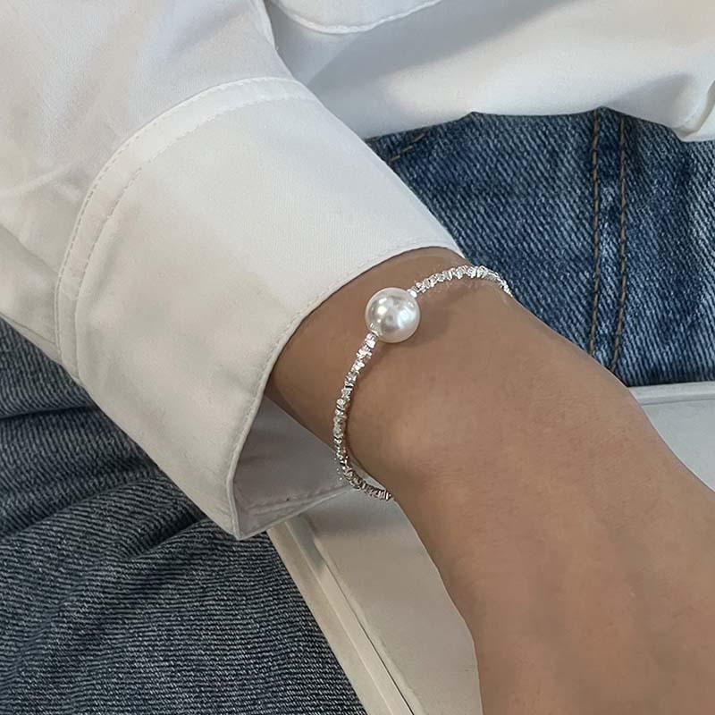 Дробленое серебро Несколько таэлей Браслет из ракушек Женский переводной бисер Будуар Винтажный браслет-нитка Нэцкэ