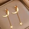Модные серьги Moon Star для женщин