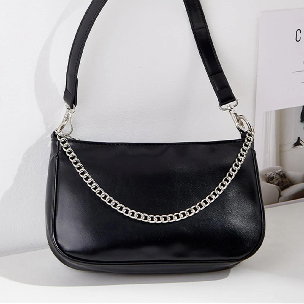 Joker Shoulder Bag for Women Black Messenger Bag Chain Bag Valentine's Day Gift New