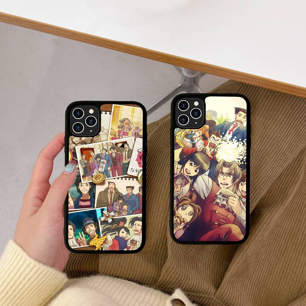 Классическая игра Ace Attorney Чехол для телефона Для IPhone 17 16 15 14 13 Plus 12 11 Pro Max PC+TPU Чехлы Задняя крышка