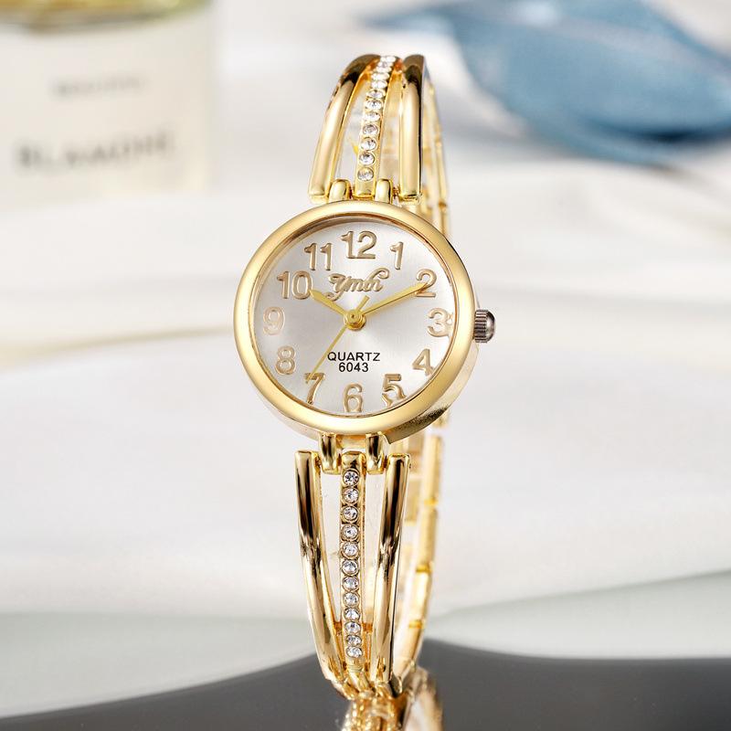 Women's Diamond Quartz Watch - Precision Movement, Elegant Design