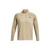 Футболка с длинным рукавом Tech™ ½ Zip Logo Print Solid Color Stand Woolover Футболка мужская хаки 1328495-299