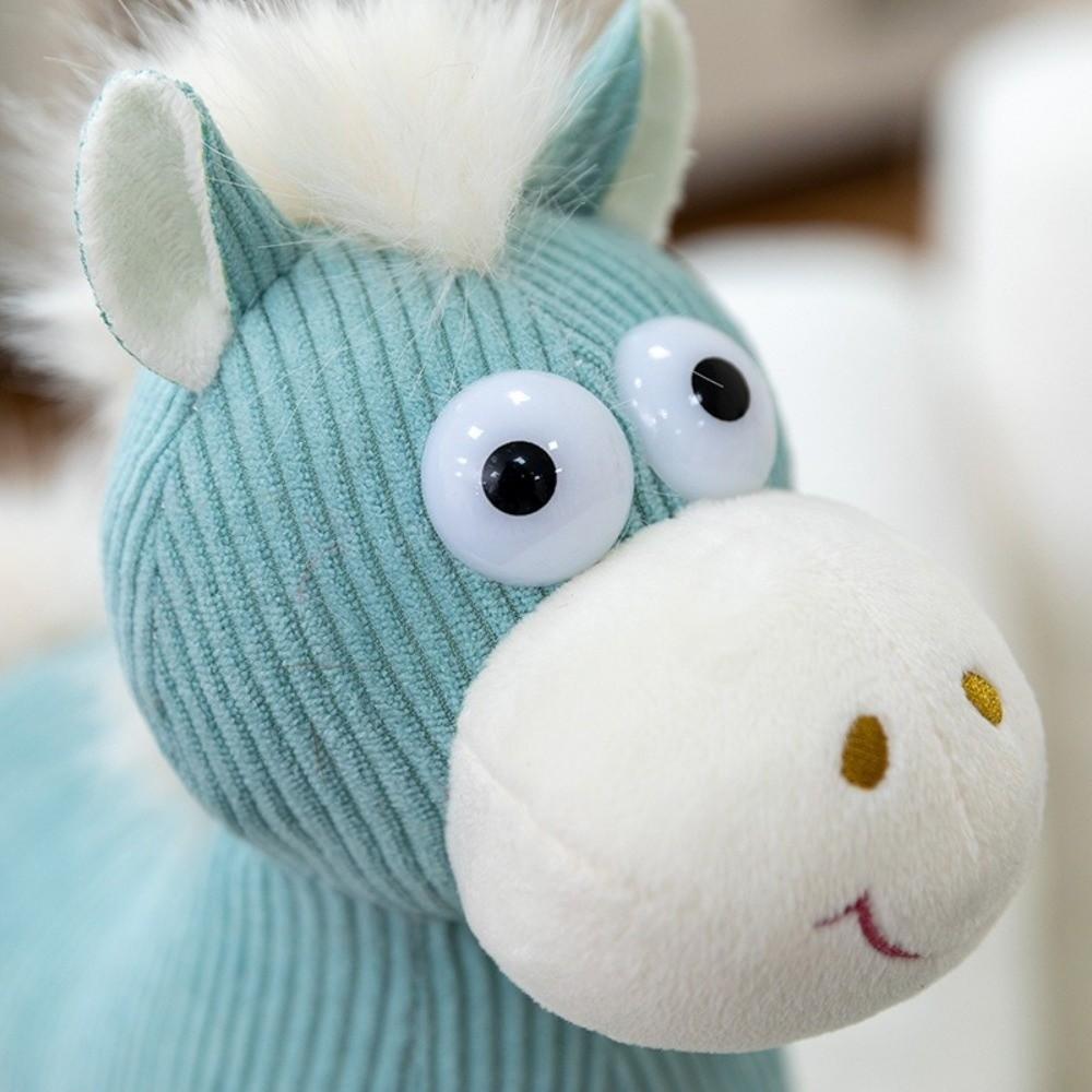 Soft Cartoon Horse Doll Mascot Dolls Horse Doll Ornament Zodiac Pony Figurine Desktop Decoration