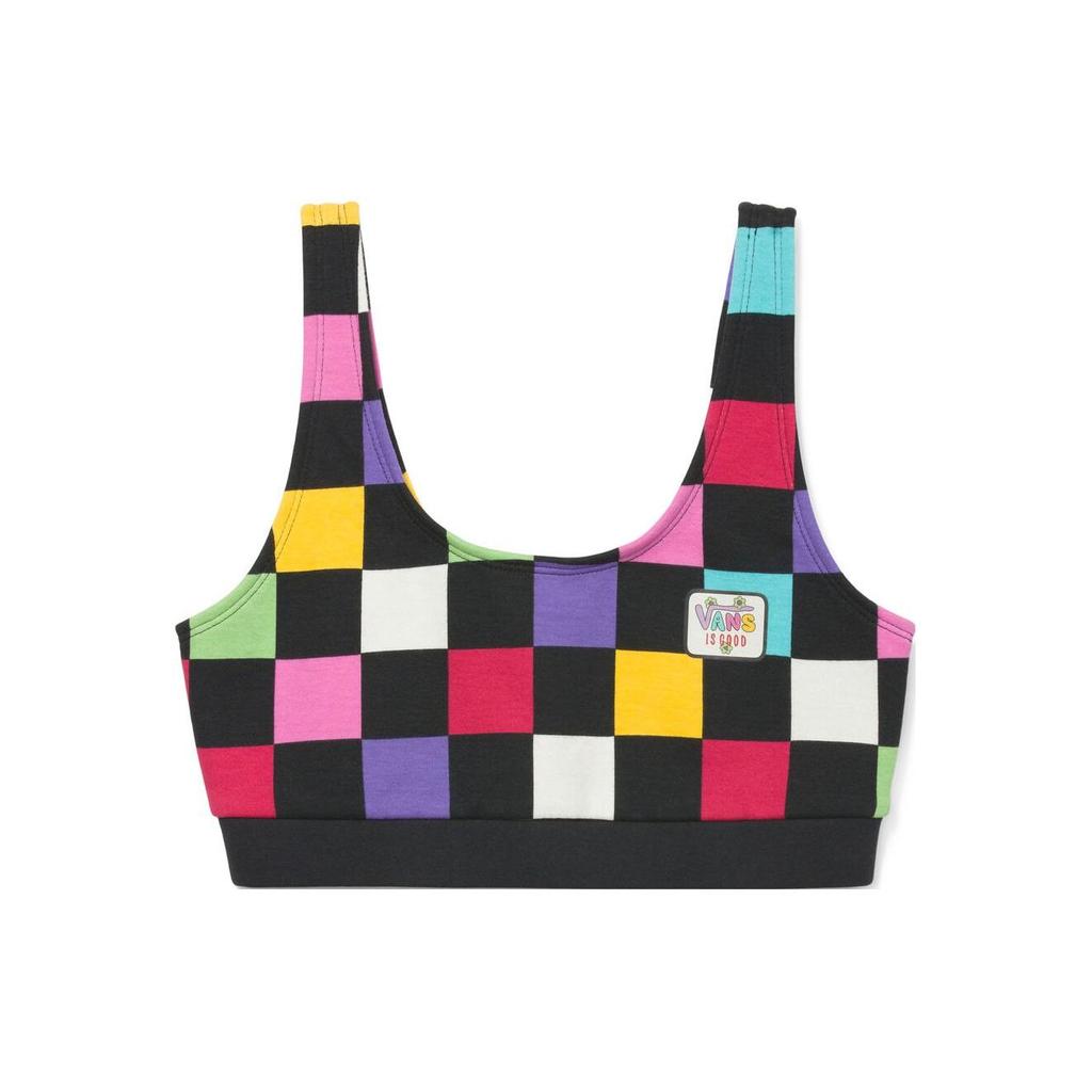 Vans Slim Fit Logo Print Sports Crew Neck Sweatshirt Women Hoody Black VN0007VQBLK