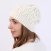 Men Women Beanie Hat Solid Color Twist Texture Thermal Hat Autumn Winter Single Layer Tightly Knitted Thick Hat