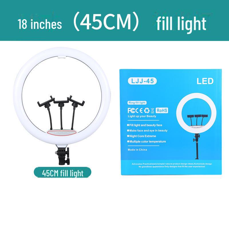 Портативная кольцевая лампа для селфи с кронштейном для создания красивых фотографий и прямых трансляций