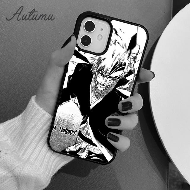 Чехол для телефона Bleach Ichigo Kurosaki Anime для iPhone 11 12 13 14 Pro Max mini X XR XS SE 2020 6S 7 8 Plus Galaxy S21 S22