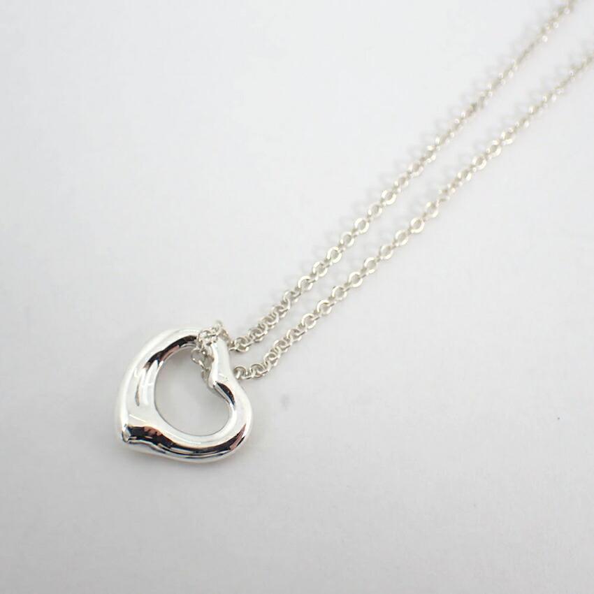 [Б/у] TIFFANY 925 Подвеска/Ожерелье Открытое Сердце/g530-65