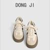 Корейская версия платформы немецкие кроссовки сезон 2024 повседневные спортивные женские туфли кожаные белые туфли ретро кроссовки детские